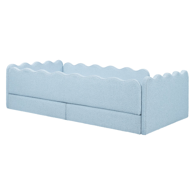 M31376PSB,Babyletto Kids,Rizo Montessori-Inspired Twin Bed in Performance Sky Boucle
