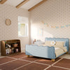 M31396PSBBY,Babyletto Kids,Rizo Full Bed in Performance Sky Boucle w/Blueberry Piping