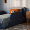 M31399PVET,Babyletto Kids,Upholstered Twin/Full Bed Guardrail in Performance Navy Eco-Twill