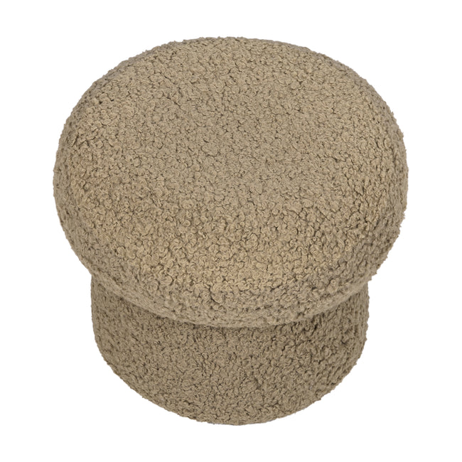 M31585LT,Babyletto Kids,Mini Mushroom Pouf in Latte Teddy Loop