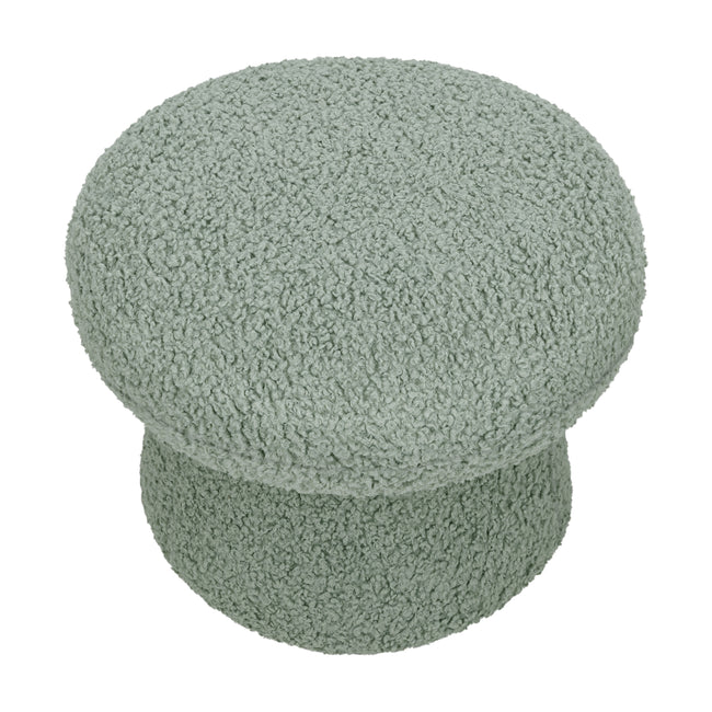 M31685ST,Babyletto Kids,Mushroom Pouf in Sage Teddy Loop