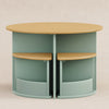 M31720LSHY,Babyletto Kids,Nessa Nesting Play Table in Light Sage and Honey