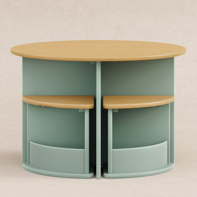 M31720LSHY,Babyletto Kids,Nessa Nesting Play Table in Light Sage and Honey