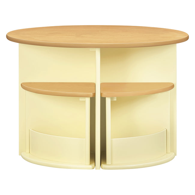 M31720PYHY,Babyletto Kids,Nessa Nesting Play Table in Pale Yellow and Honey