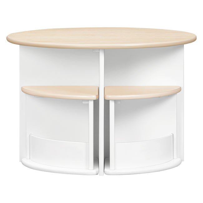 M31720WNX,Babyletto Kids,Nessa Nesting Play Table in White and Washed Natural