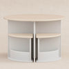 M31720WNX,Babyletto Kids,Nessa Nesting Play Table in White and Washed Natural