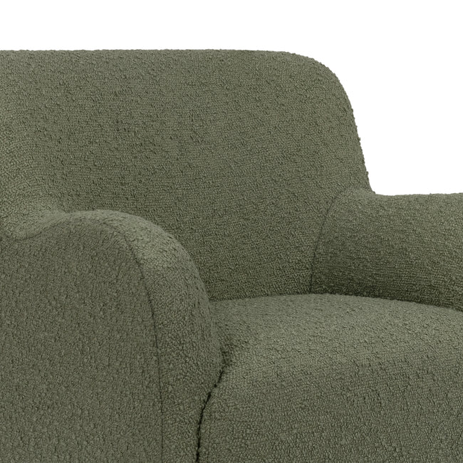 M31903POB,Babyletto Kids,Swoops Kids Chair in Performance Olive Boucle