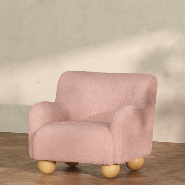 M31903PRSB,Babyletto Kids,Swoops Kids Chair in Performance Rose Boucle