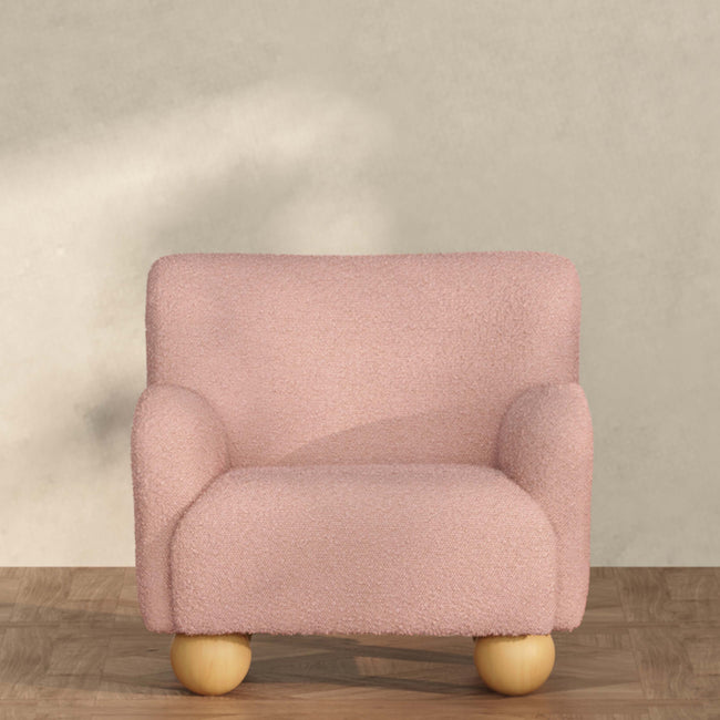 M31903PRSB,Babyletto Kids,Swoops Kids Chair in Performance Rose Boucle