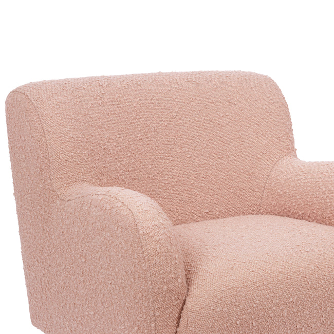 M31903PRSB,Babyletto Kids,Swoops Kids Chair in Performance Rose Boucle