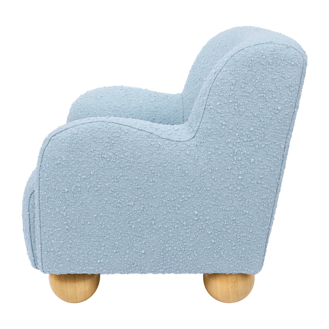 M31903PSB,Babyletto Kids,Swoops Kids Chair in Performance Sky Boucle