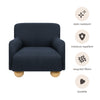 M31903PVET,Babyletto Kids,Swoops Kids Chair in Performance Navy Eco-Twill