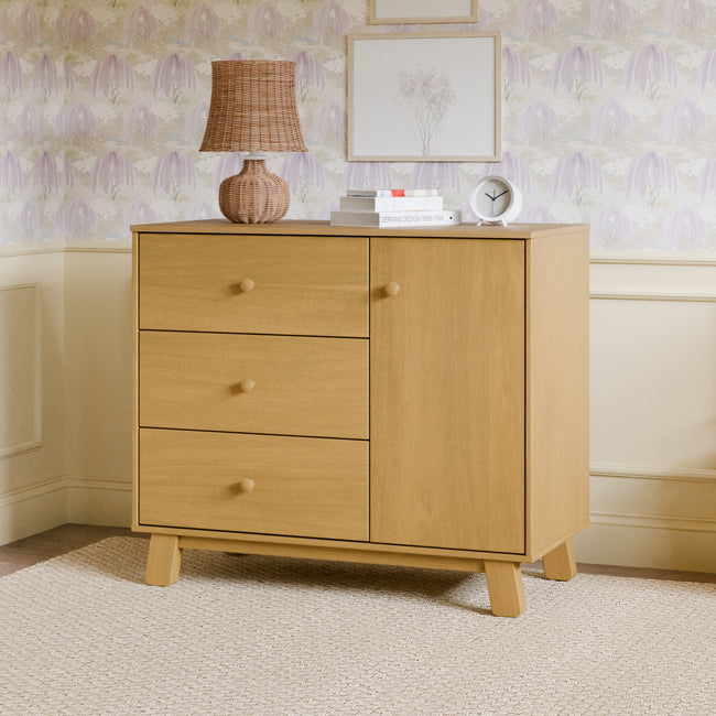 M32523HY,Babyletto,Hudson Modern 3-Drawer Dresser in Honey