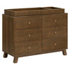 M32526NL,Babyletto,Hudson Modern 6-Drawer Assembled Double Dresser in Natural Walnut