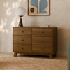 M32526NL,Babyletto,Hudson Modern 6-Drawer Assembled Double Dresser in Natural Walnut