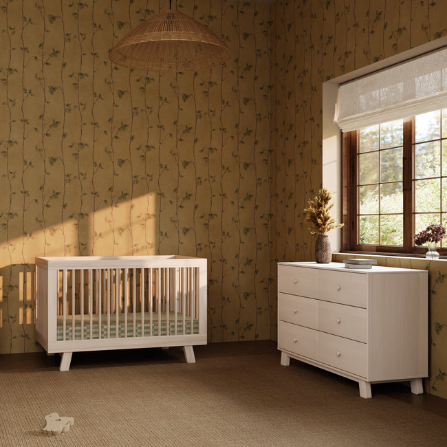 M32526NX,Babyletto,Hudson Modern 6-Drawer Assembled Double Dresser in Washed Natural