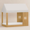 M32830FCS,Babyletto Kids,Uchi Montessori-Inspired House Twin Bed Canopy in Fog Chatham Stripe Eco-Weave