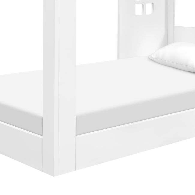 M32876W,Babyletto Kids,Uchi Montessori-Inspired House Twin Bed in White