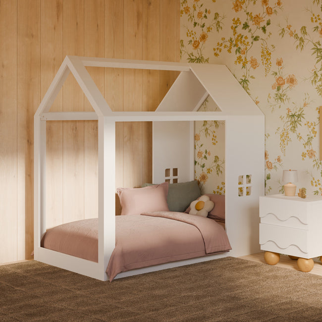 M32876W,Babyletto Kids,Uchi Montessori-Inspired House Twin Bed in White