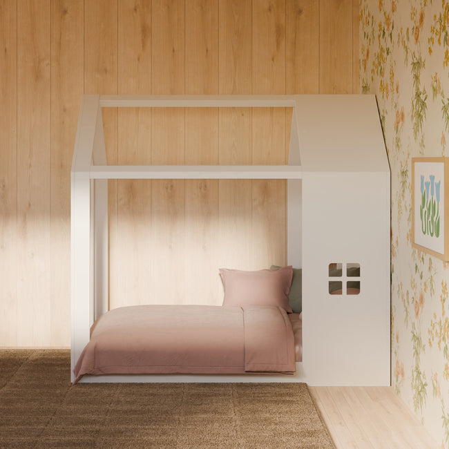 M32876W,Babyletto Kids,Uchi Montessori-Inspired House Twin Bed in White