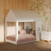 M32876W,Babyletto Kids,Uchi Montessori-Inspired House Twin Bed in White