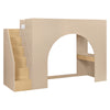M32971TPESH,Babyletto Kids,Moab Stair Loft Bed in Taupe/Ash