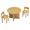 M33010NK,Babyletto Kids,Ripple Play Table & Chairs Set in Natural Oak