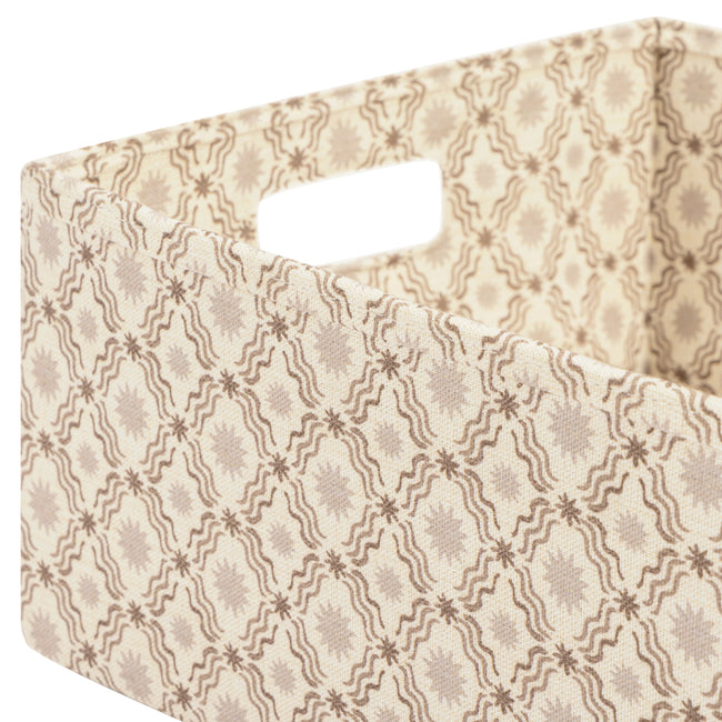 M333100BSRC,Babyletto,Nate Berkus x Babyletto Fabric Accessory Bin in Perf Bronze Star Eco-Crossweave