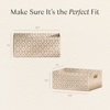 M333100BSRC,Babyletto,Nate Berkus x Babyletto Fabric Accessory Bin in Perf Bronze Star Eco-Crossweave