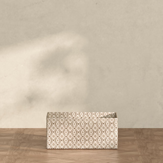 M333100BSRC,Babyletto,Nate Berkus x Babyletto Fabric Accessory Bin in Perf Bronze Star Eco-Crossweave