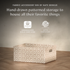 M333100BSRC,Babyletto,Nate Berkus x Babyletto Fabric Accessory Bin in Perf Bronze Star Eco-Crossweave