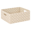 M333100BSRC,Babyletto,Nate Berkus x Babyletto Fabric Accessory Bin in Perf Bronze Star Eco-Crossweave