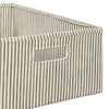 M333100OSC,Babyletto,Nate Berkus x Babyletto Fabric Accessory Bin in Perf Olive Stripe Eco-Crossweave