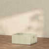 M333100OSC,Babyletto,Nate Berkus x Babyletto Fabric Accessory Bin in Perf Olive Stripe Eco-Crossweave