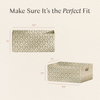 M333100OSRC,Babyletto,Nate Berkus x Babyletto Fabric Accessory Bin in Perf Olive Star Eco-Crossweave