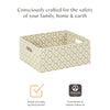 M333100OSRC,Babyletto,Nate Berkus x Babyletto Fabric Accessory Bin in Perf Olive Star Eco-Crossweave