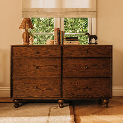 M33316TE,Babyletto,Nate Berkus x Babyletto Astre 6-Drawer Dresser in Toffee