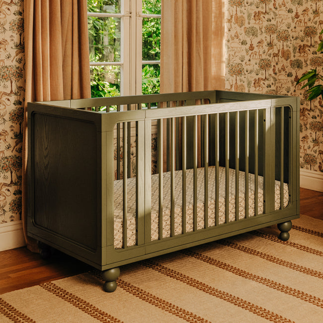 M33380AE,Babyletto,Nate Berkus x Babyletto Astre All-Stages® Crib w/Bassinet & Toddler Bed Kits in Archival Elm