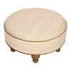 M33385BSCTF,Babyletto,Nate Berkus x Babyletto Astre Ottoman in Perf Bronze Stripe Eco-Crossweave w/Toffee feet