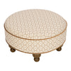 M33385BSRCTF,Babyletto,Nate Berkus x Babyletto Astre Ottoman in Perf Bronze Star Eco-Crossweave w/Toffee feet