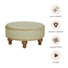 M33385OSCTF,Babyletto,Nate Berkus x Babyletto Astre Ottoman in Perf Olive Stripe Eco-Crossweave w/Toffee feet