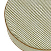 M33385OSCTF,Babyletto,Nate Berkus x Babyletto Astre Ottoman in Perf Olive Stripe Eco-Crossweave w/Toffee feet