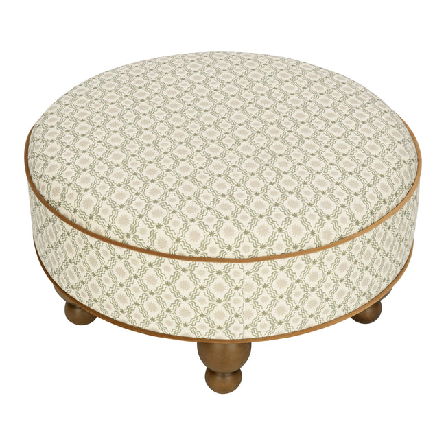 M33385OSRCTF,Babyletto,Nate Berkus x Babyletto Astre Ottoman in Perf Olive Star Eco-Crossweave w/Toffee feet
