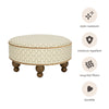 M33385OSRCTF,Babyletto,Nate Berkus x Babyletto Astre Ottoman in Perf Olive Star Eco-Crossweave w/Toffee feet