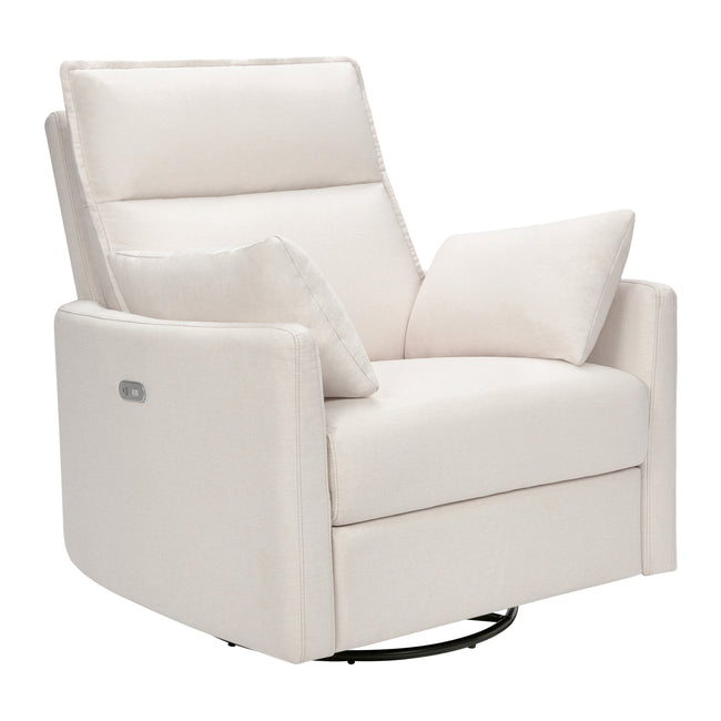 M33988PCMEW,Babyletto,Nori Glider Recliner w/ Electronic Control and USB in Performance Cream Eco-Weave