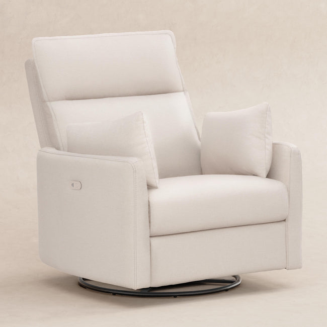 M33988PCMEW,Babyletto,Nori Glider Recliner w/ Electronic Control and USB in Performance Cream Eco-Weave