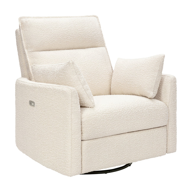 M33988PWB,Babyletto,Nori Glider Recliner w/ Electronic Control and USB in Performance Ivory Boucle