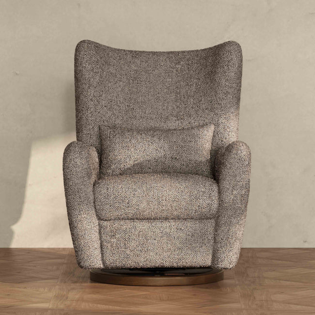 M34288ESWTB,Babyletto,Nate Berkus x Babyletto Westham Power Recliner in Performance Earth Slub Weave w/Toffee Base