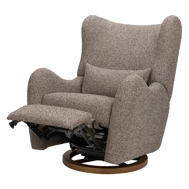 M34288ESWTB,Babyletto,Nate Berkus x Babyletto Westham Power Recliner in Performance Earth Slub Weave w/Toffee Base