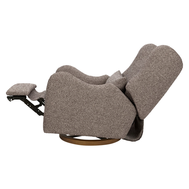 M34288ESWTB,Babyletto,Nate Berkus x Babyletto Westham Power Recliner in Performance Earth Slub Weave w/Toffee Base